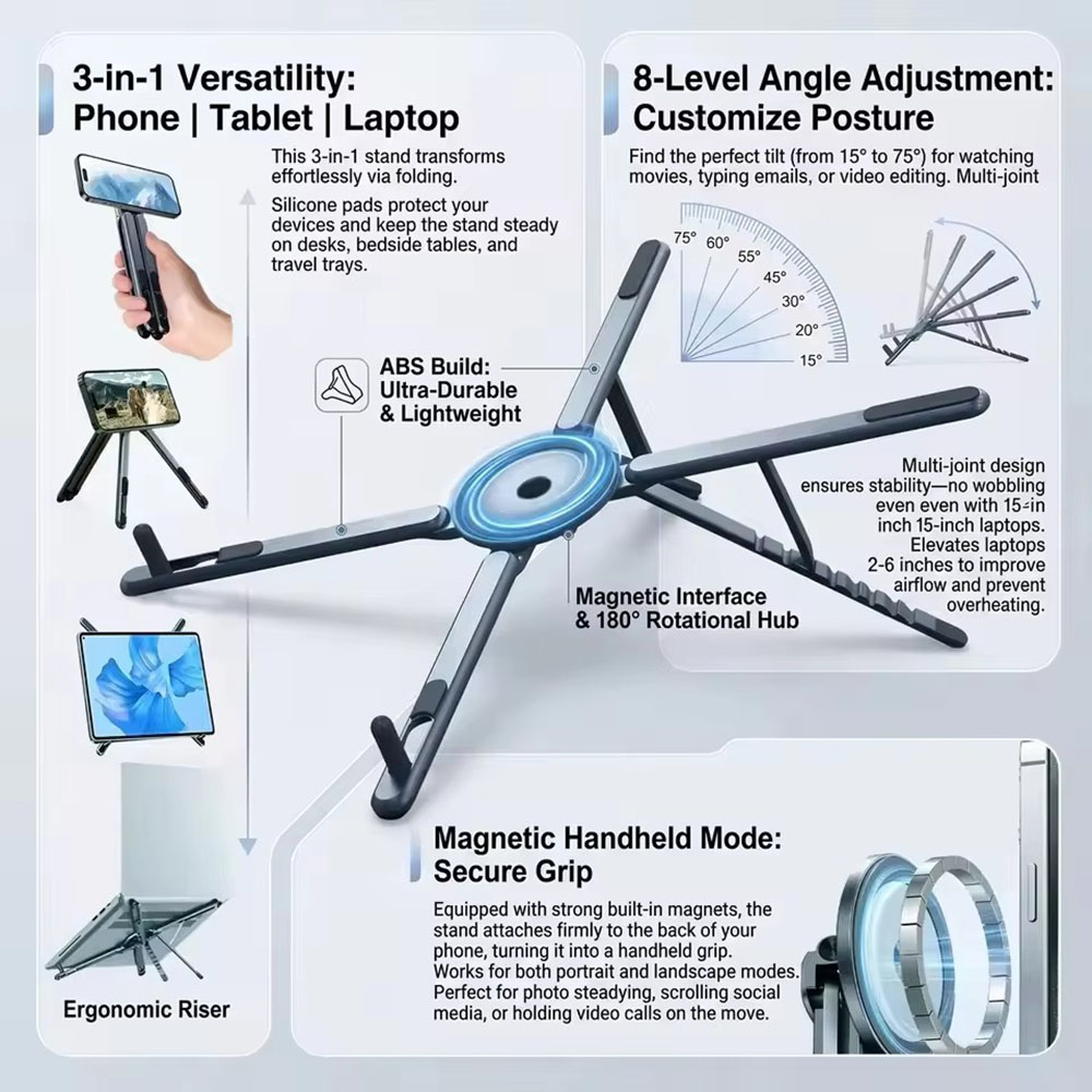 Tablet Ipad Accessories - Suporte Magnético Portátil para Telefone e