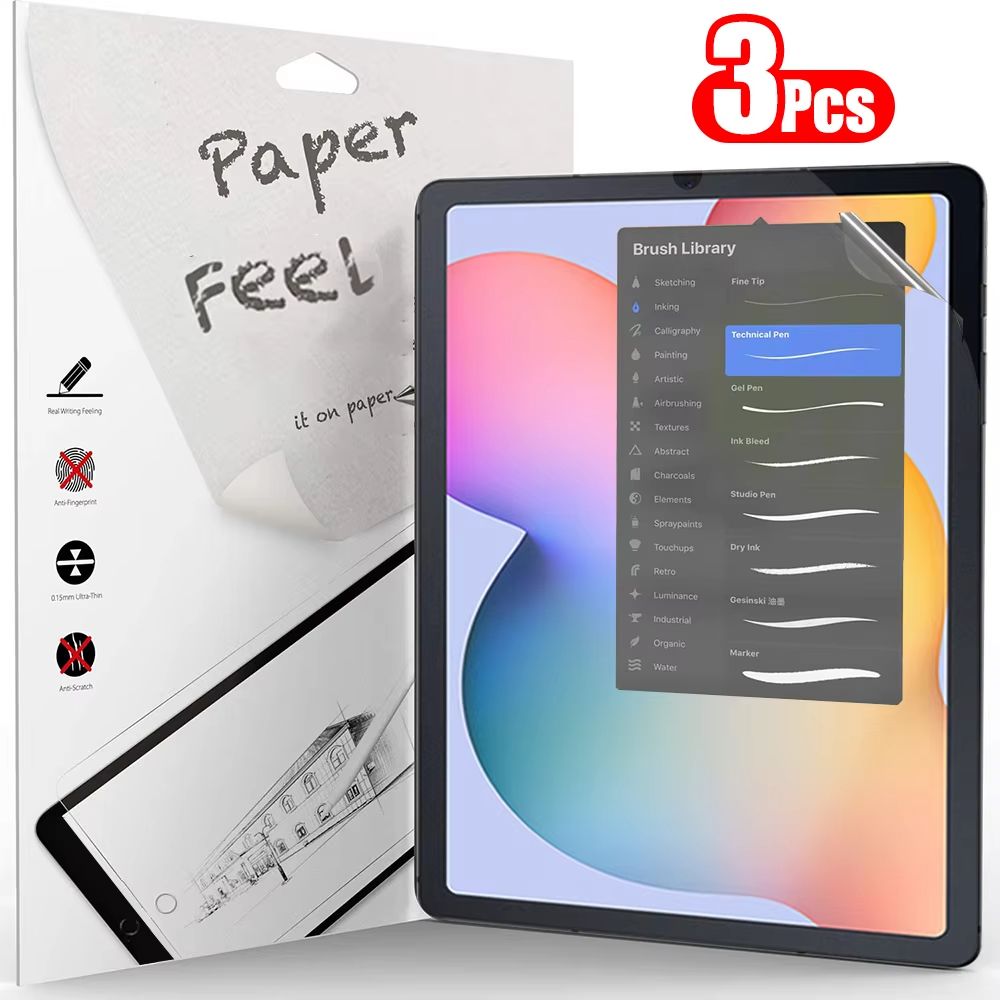 Tablet Accessories Samsung - 3 pçs papel sentir como protetor