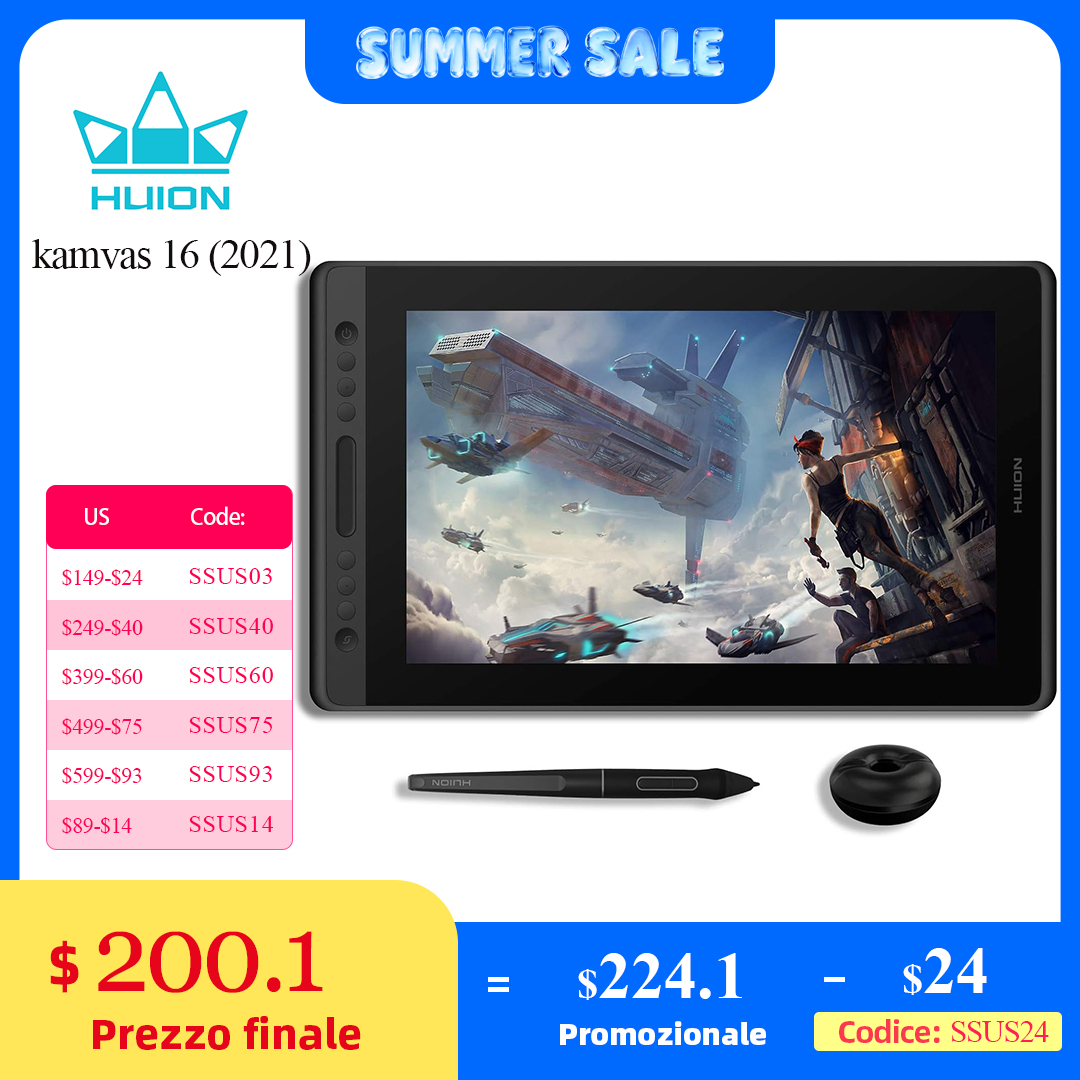 HUION-Monitor de desenho gráfi - Huion Tablet Accessories avaliação e preço