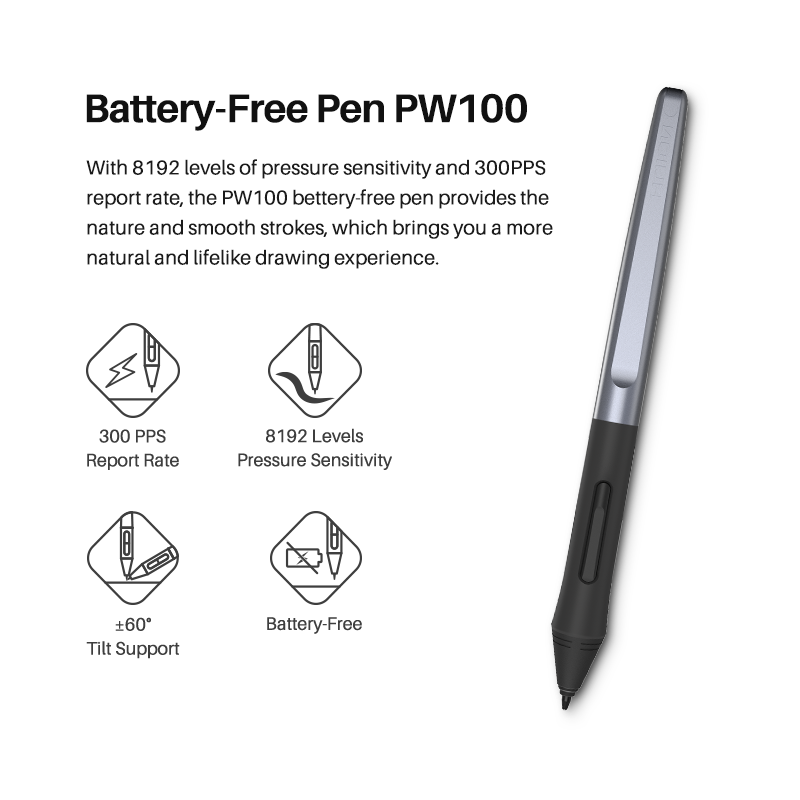 HUION-Inspiroy H610X Tablet gr - Huion Tablet Accessories avaliação e preço