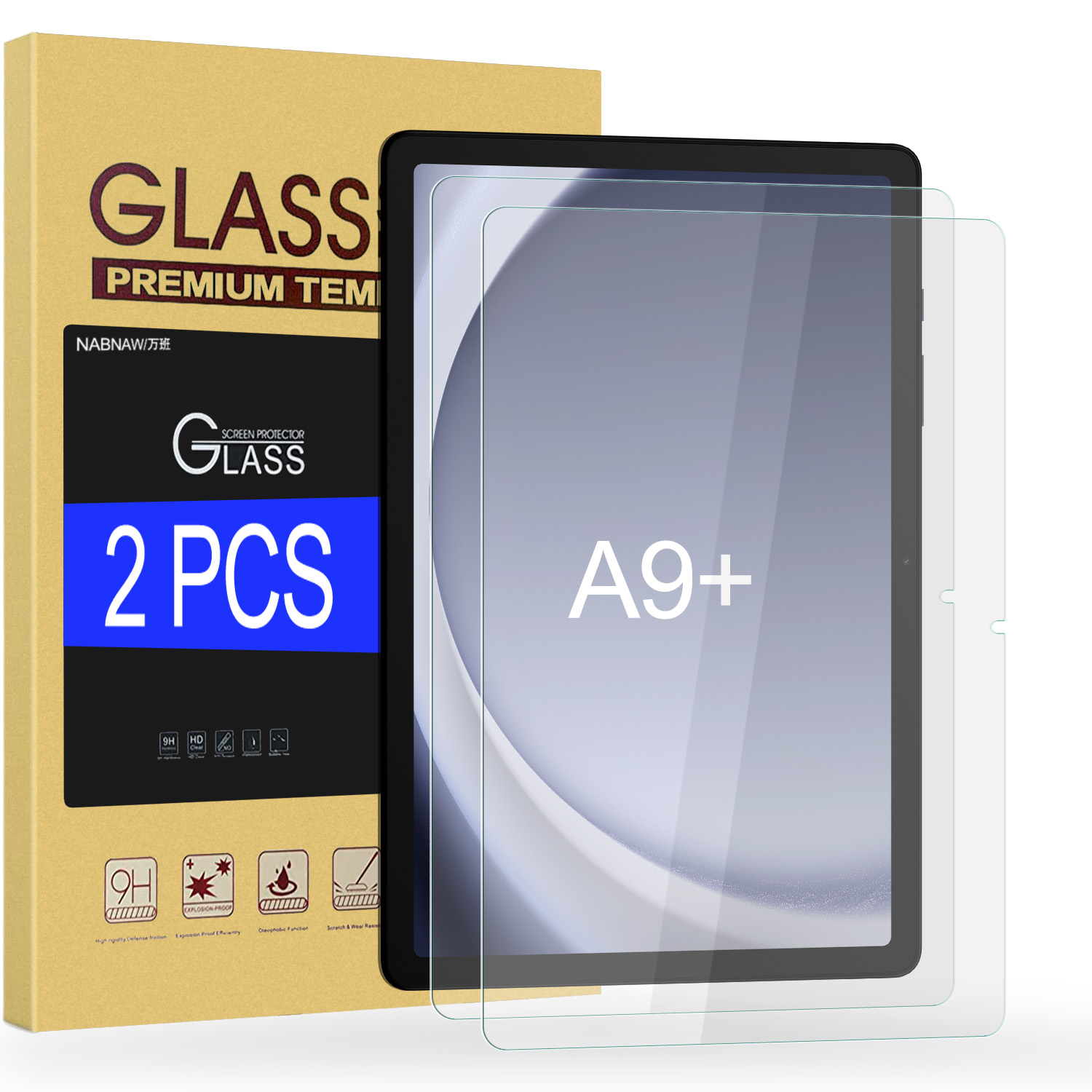 2 peças hd protetor de tela à  - Galaxy Tablet Accessories avaliação e preço