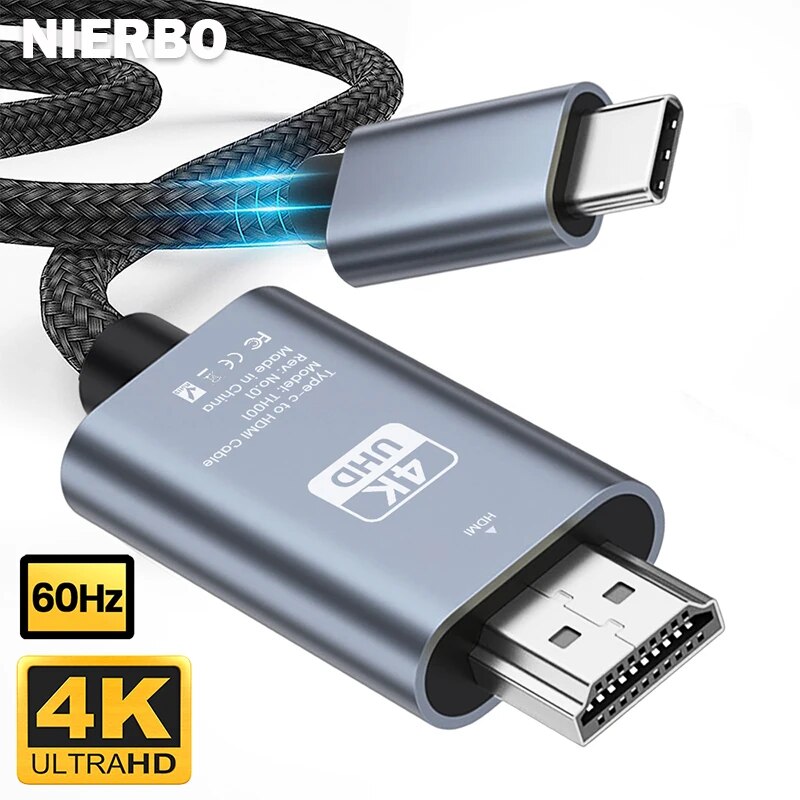 Cabo NIERBO USB C para HDMI 6, - Hdmi Adapter Tablet avaliação e preço