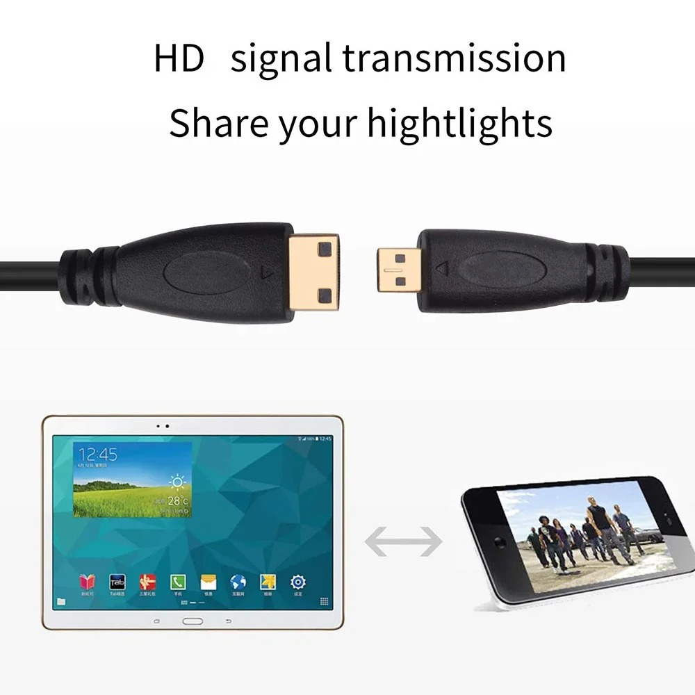 Micro hdmi-compatível com mini - Hdmi Adapter Tablet avaliação e preço