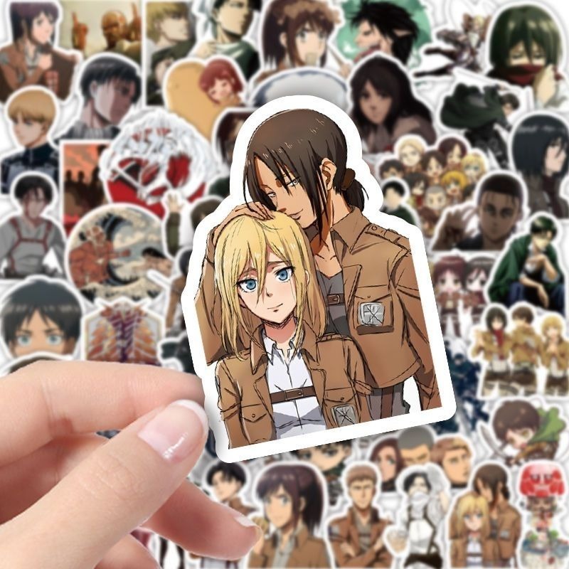 60 Adesivos de Anime Attack on - Tablet Accessories Aesthetic avaliação e preço