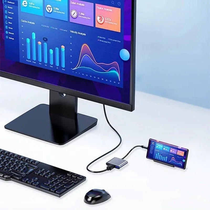 Usb c hub 3 em 1 tipo c 3.0 pa - Hdmi Adapter Tablet avaliação e preço