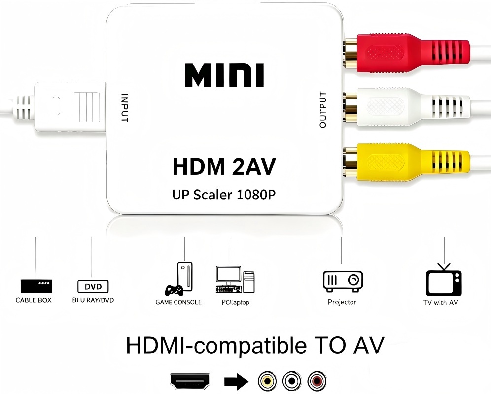 Conversor HDMI para AV RCA 108 - Hdmi Adapter Tablet avaliação e preço