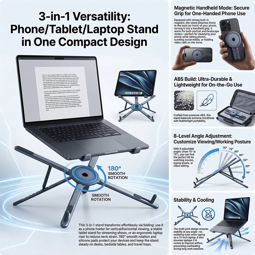 Suporte Magnético Portátil par - Tablet Ipad Accessories avaliação e preço
