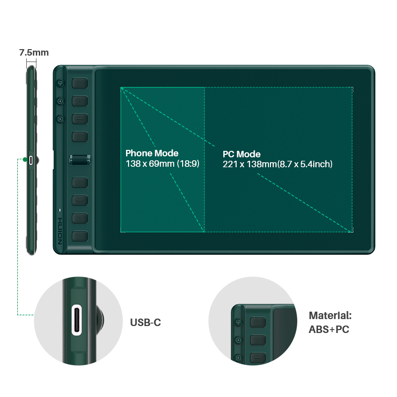 Huion Inspiroy 2 M H951P Table - Huion Tablet Accessories avaliação e preço