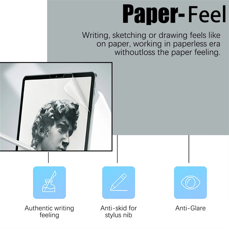 3 pçs papel sentir como protet - Lenovo Tablet P12 Accessories avaliação e preço